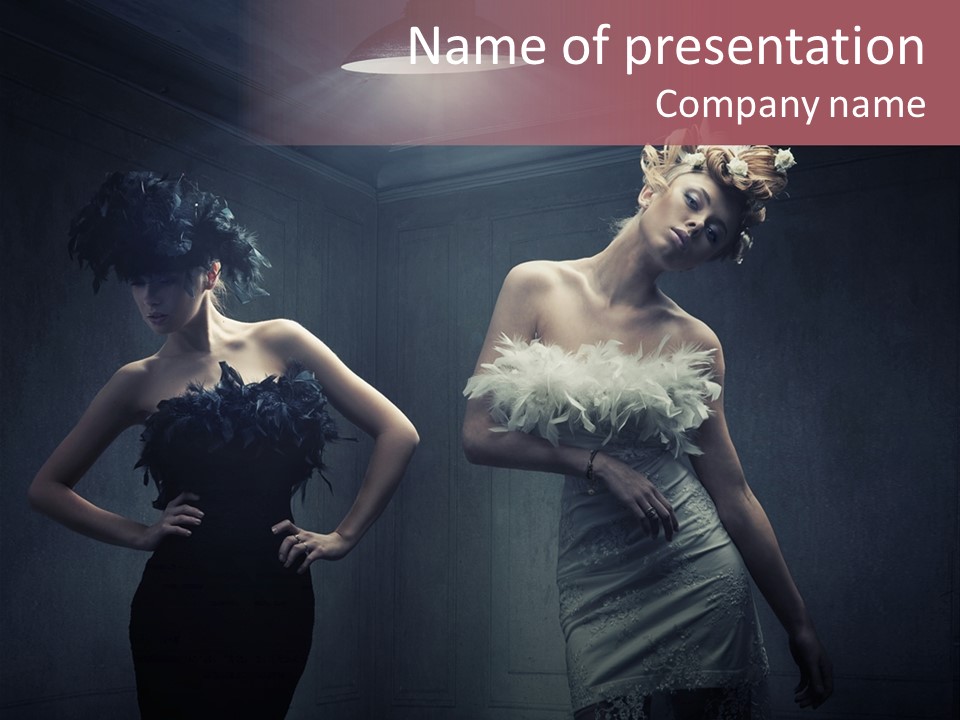 Glamor Make Up Posing PowerPoint Template