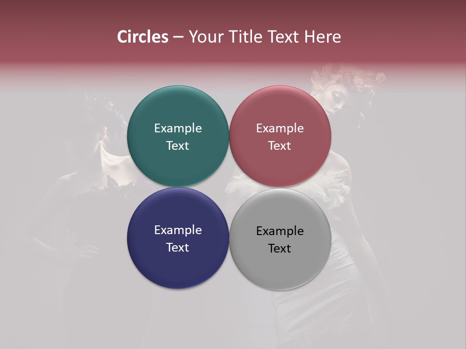 Glamor Make Up Posing PowerPoint Template