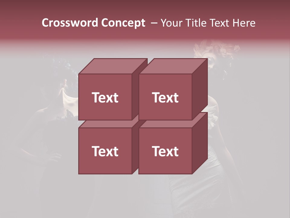 Glamor Make Up Posing PowerPoint Template