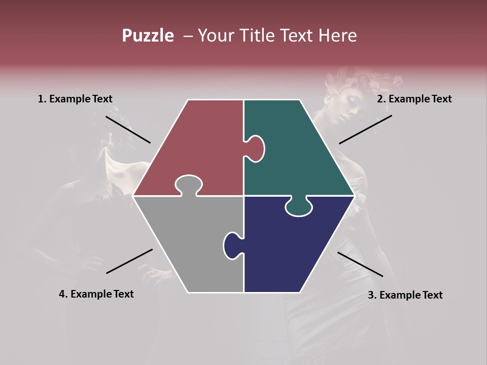 Glamor Make Up Posing PowerPoint Template