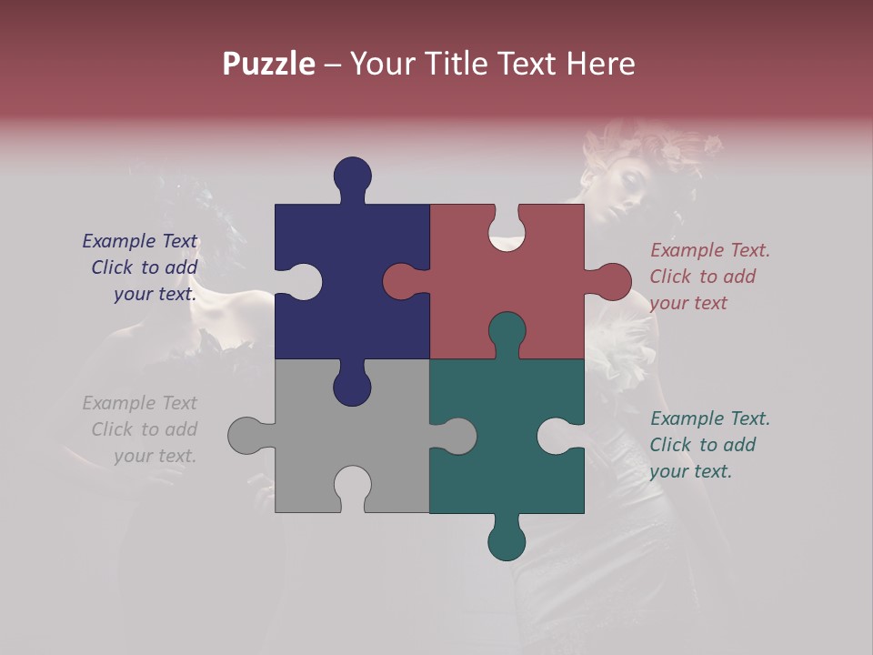 Glamor Make Up Posing PowerPoint Template