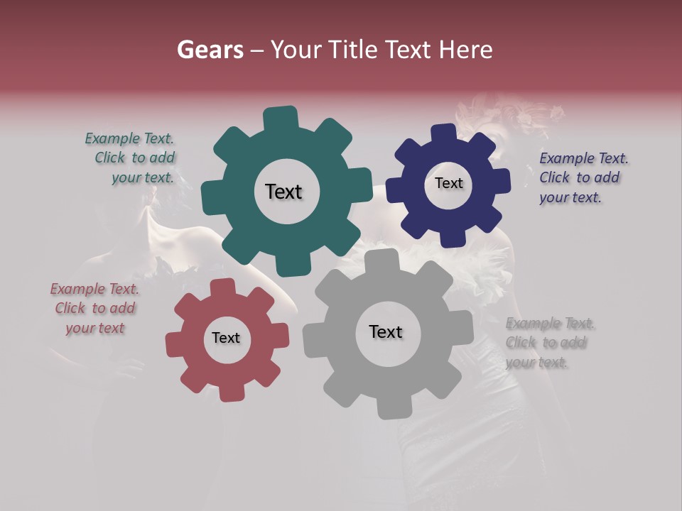 Glamor Make Up Posing PowerPoint Template