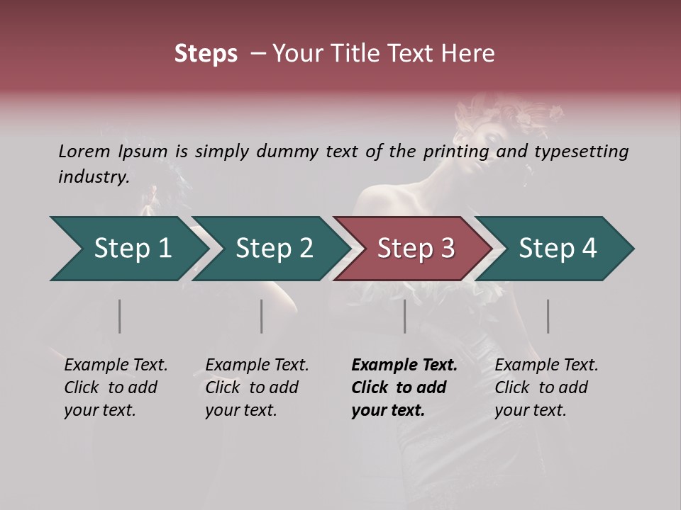 Glamor Make Up Posing PowerPoint Template