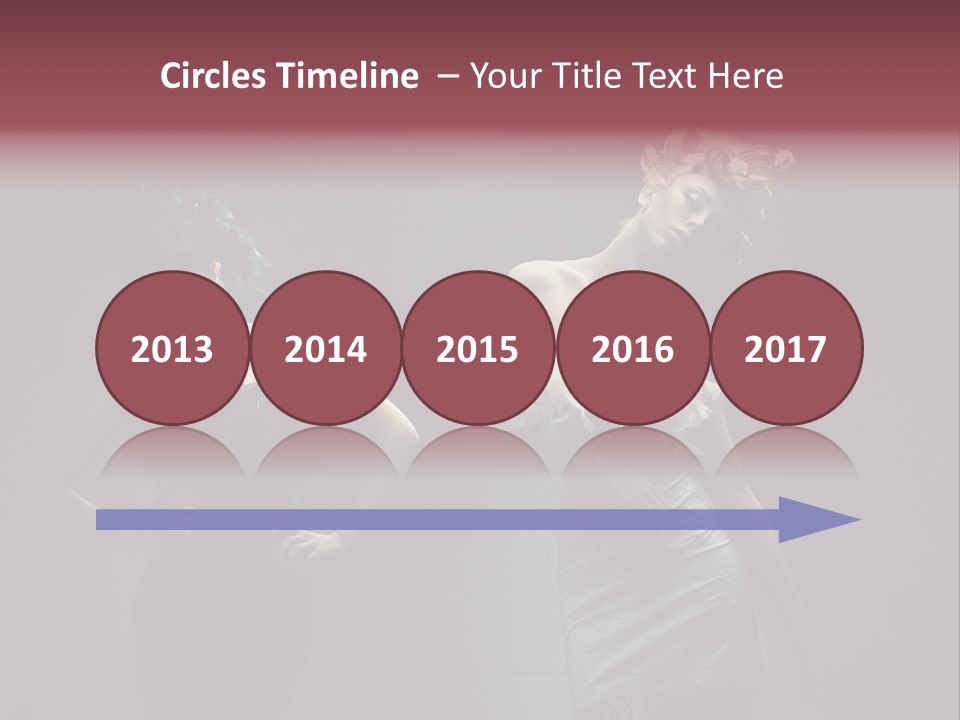 Glamor Make Up Posing PowerPoint Template