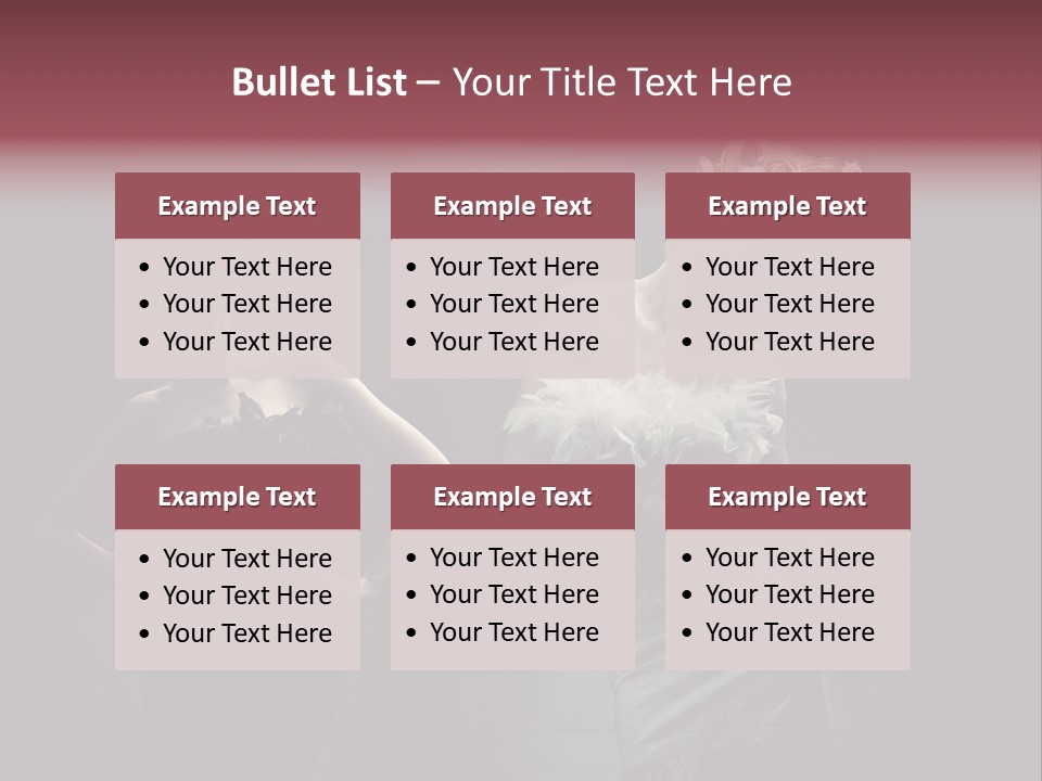 Glamor Make Up Posing PowerPoint Template