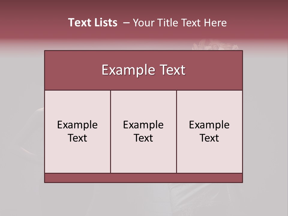 Glamor Make Up Posing PowerPoint Template