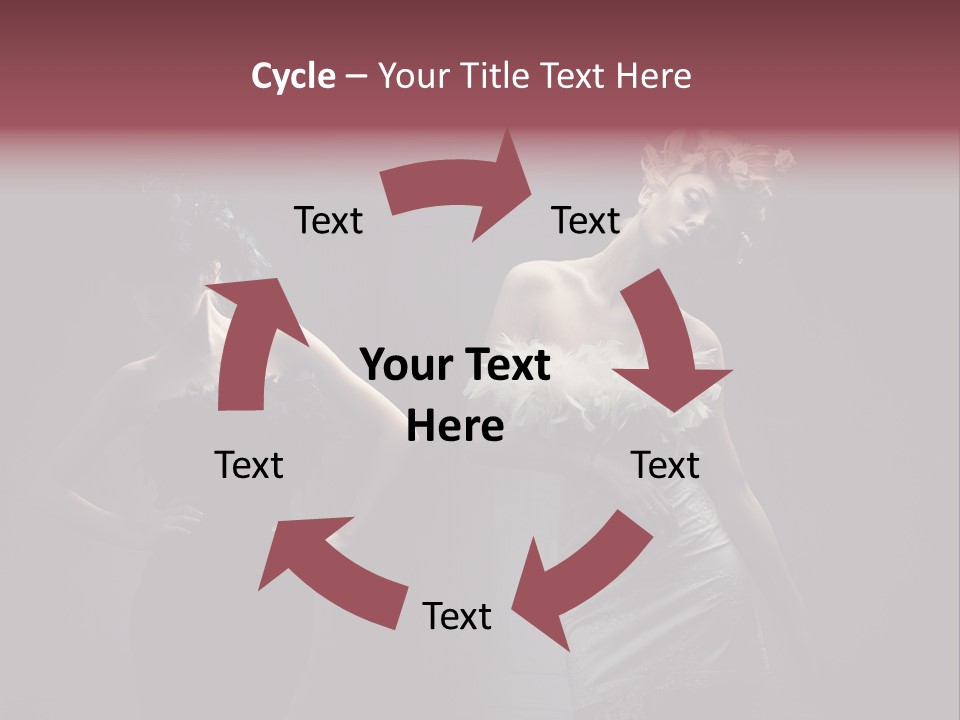 Glamor Make Up Posing PowerPoint Template