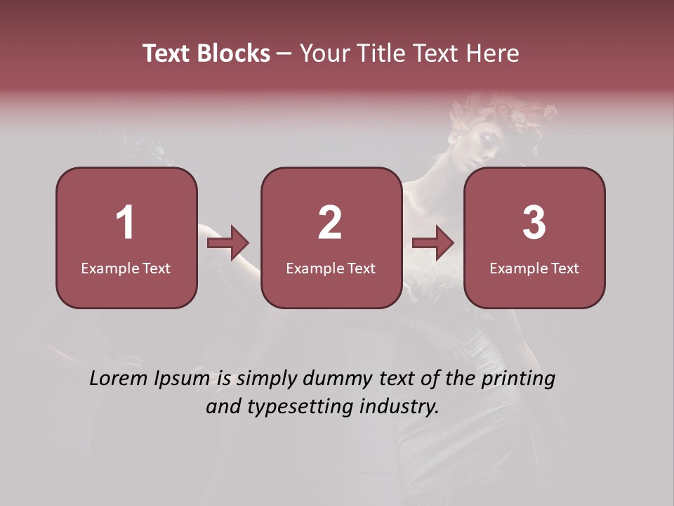 Glamor Make Up Posing PowerPoint Template