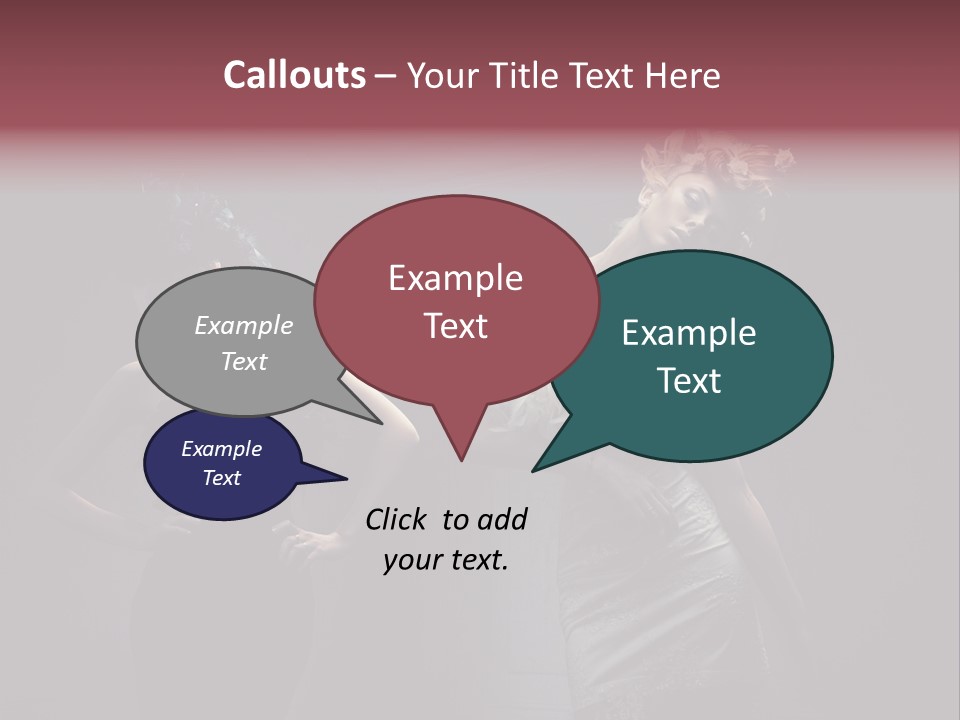 Glamor Make Up Posing PowerPoint Template