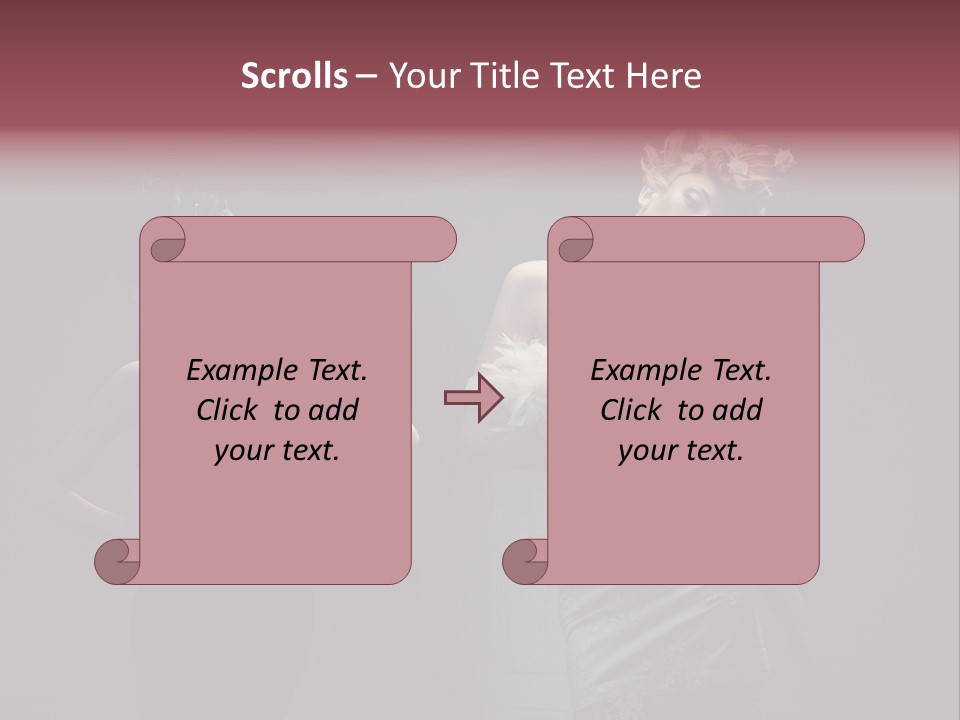 Glamor Make Up Posing PowerPoint Template