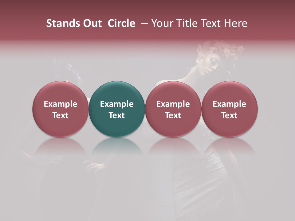 Glamor Make Up Posing PowerPoint Template