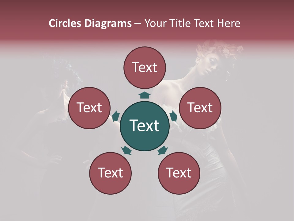 Glamor Make Up Posing PowerPoint Template