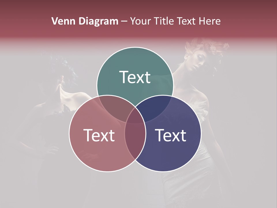 Glamor Make Up Posing PowerPoint Template