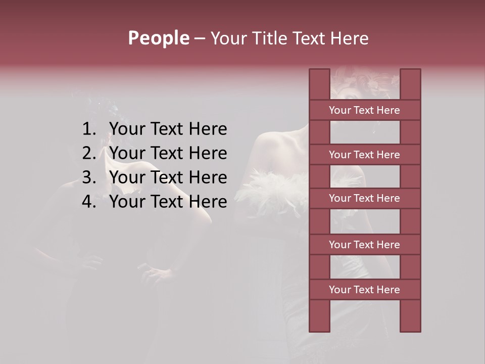 Glamor Make Up Posing PowerPoint Template