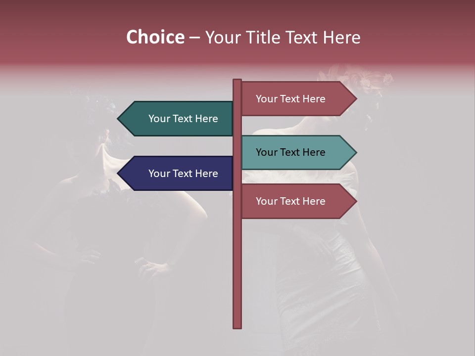 Glamor Make Up Posing PowerPoint Template