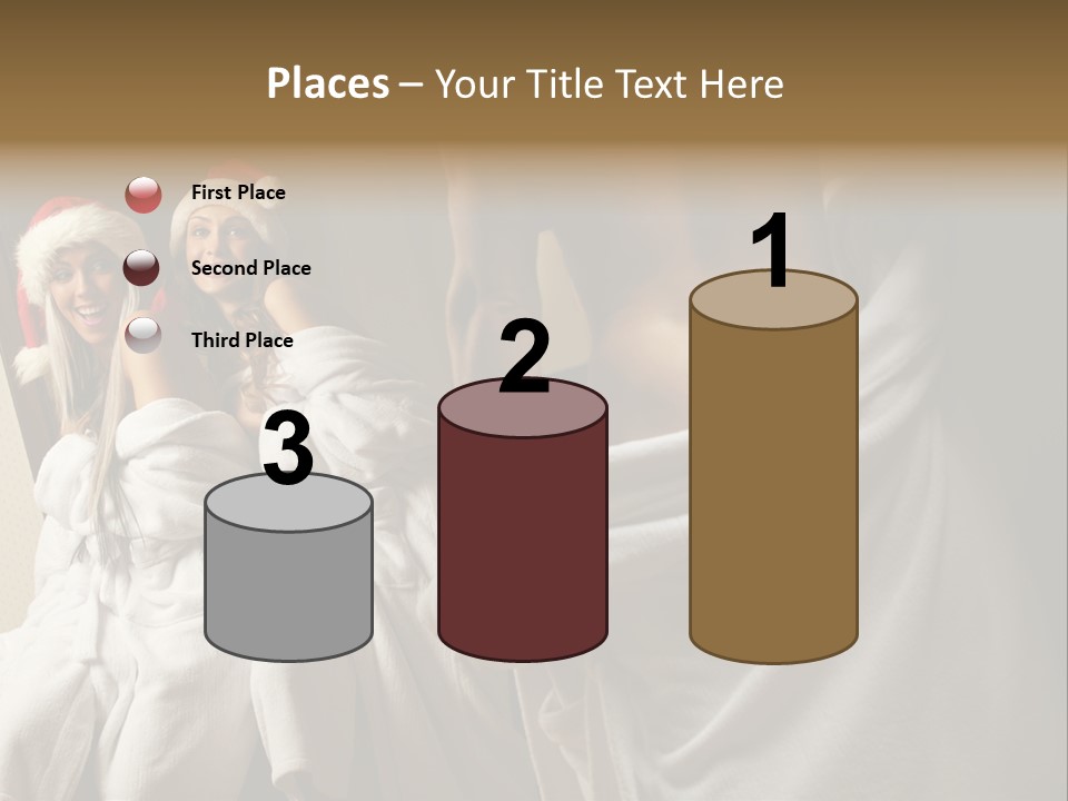 Claus Flirting Love PowerPoint Template