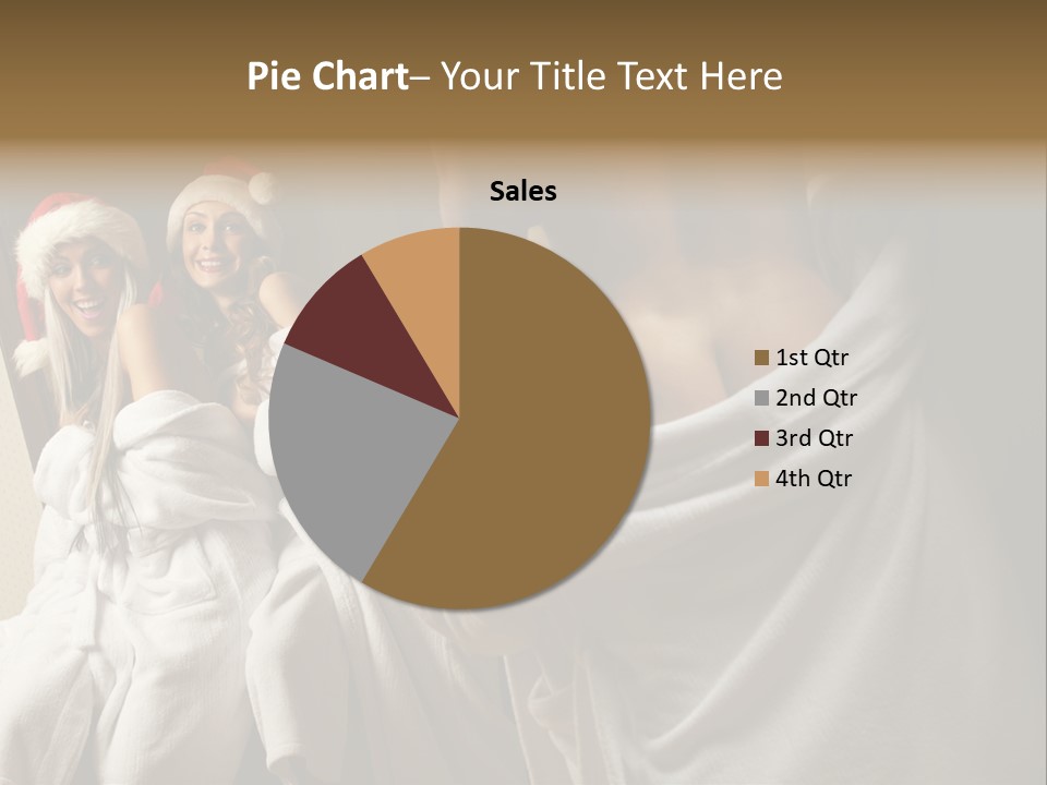 Claus Flirting Love PowerPoint Template