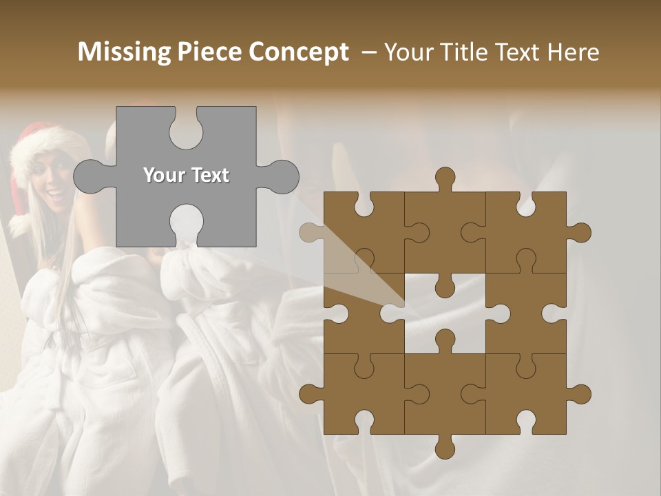 Claus Flirting Love PowerPoint Template