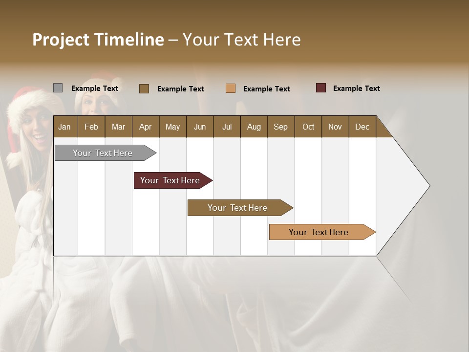 Claus Flirting Love PowerPoint Template