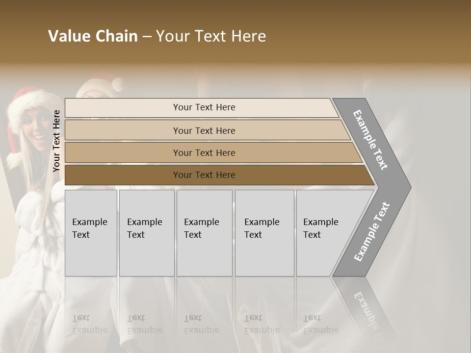 Claus Flirting Love PowerPoint Template