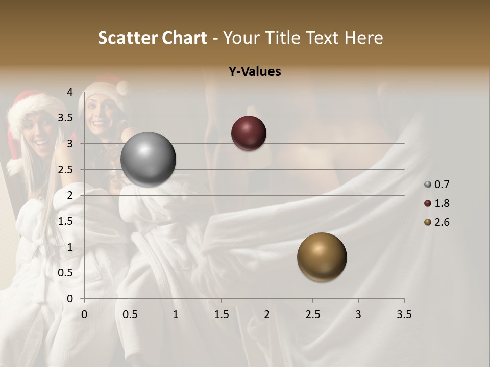 Claus Flirting Love PowerPoint Template