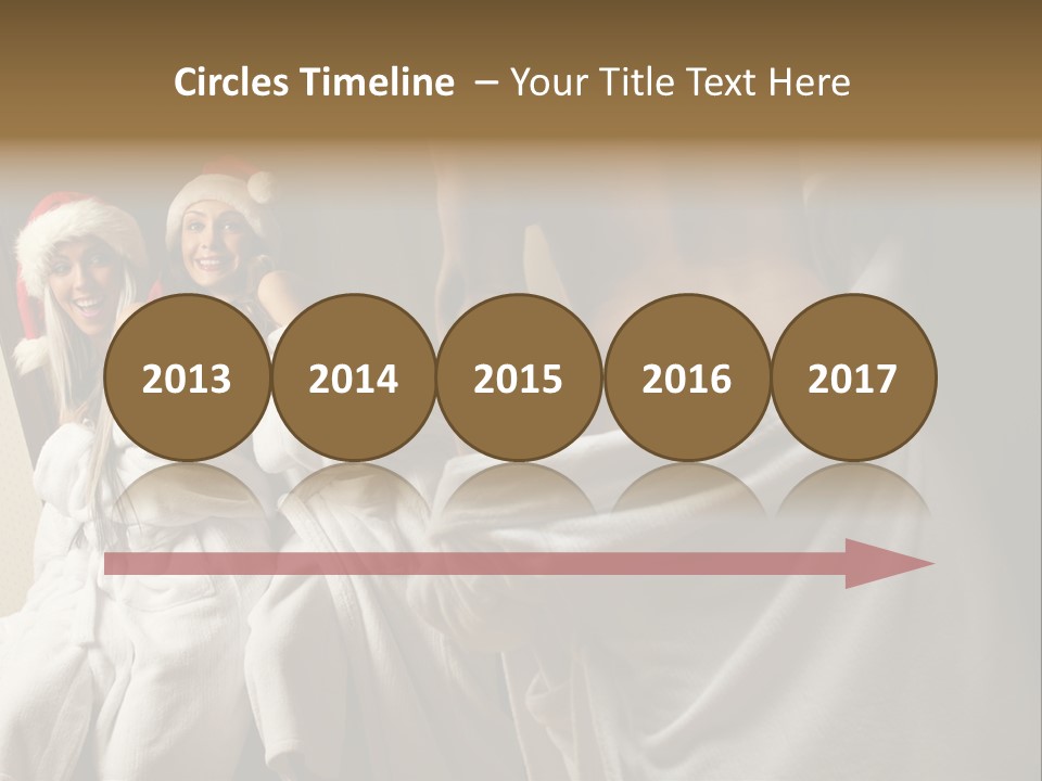 Claus Flirting Love PowerPoint Template