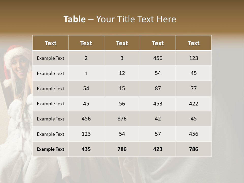 Claus Flirting Love PowerPoint Template