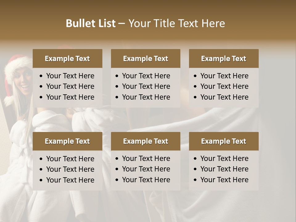 Claus Flirting Love PowerPoint Template