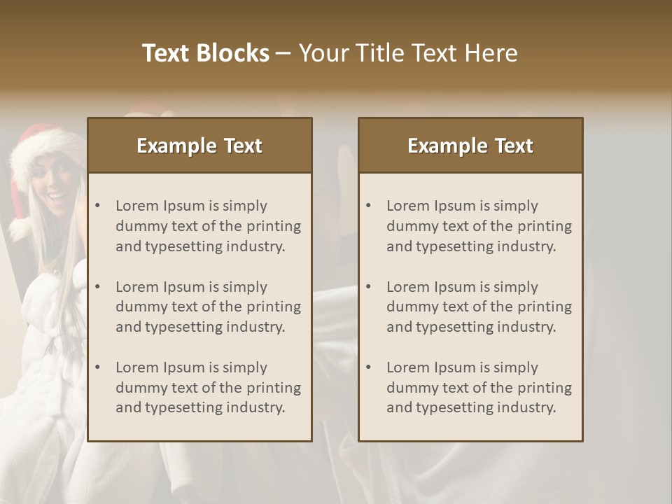 Claus Flirting Love PowerPoint Template