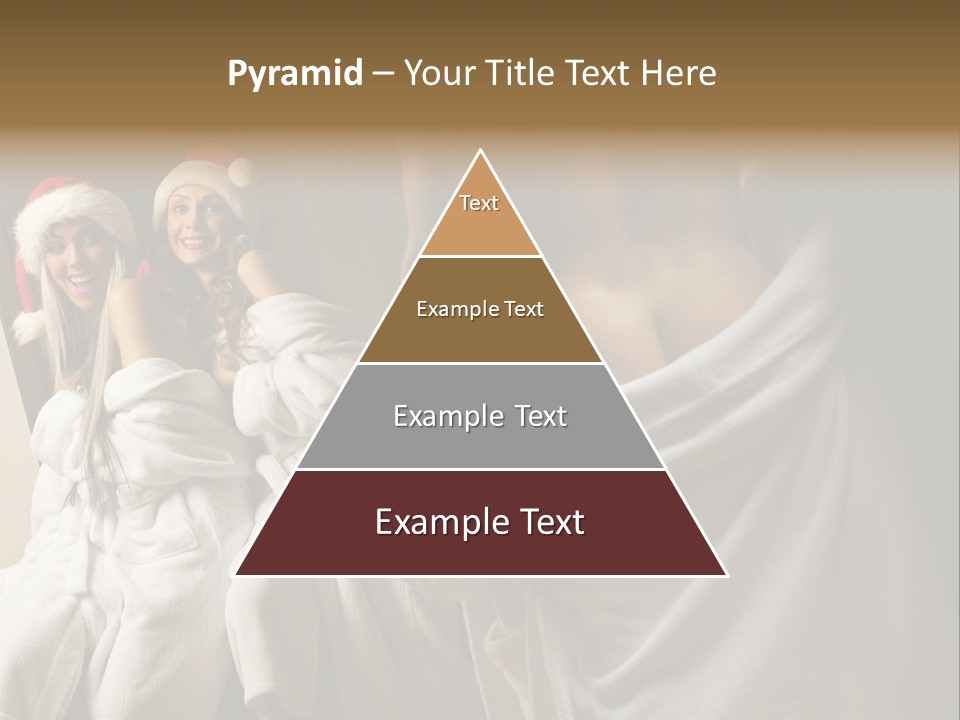 Claus Flirting Love PowerPoint Template