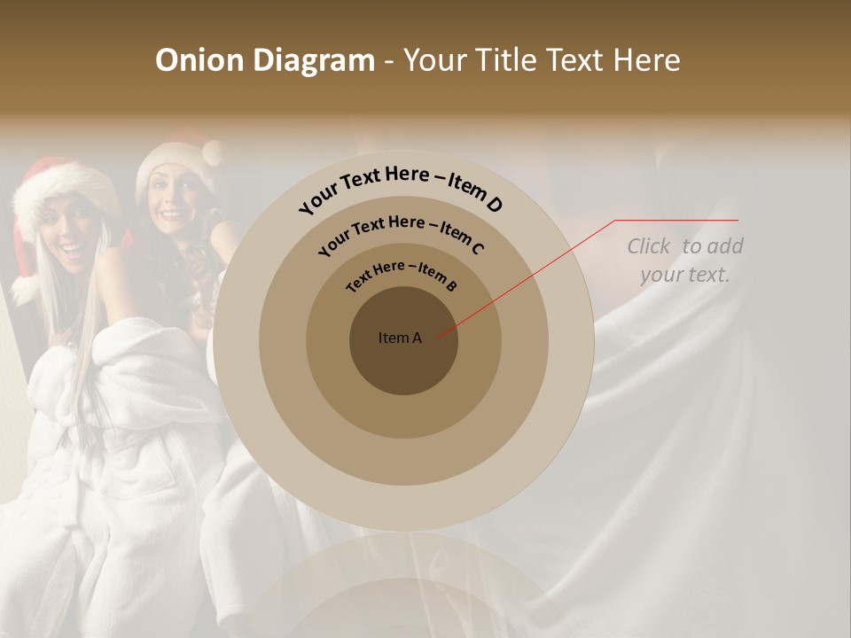 Claus Flirting Love PowerPoint Template