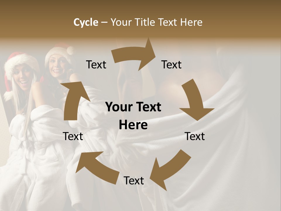 Claus Flirting Love PowerPoint Template