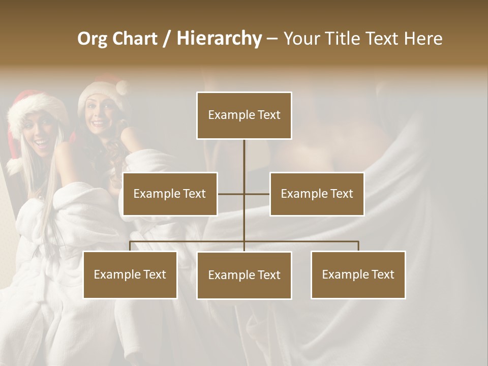 Claus Flirting Love PowerPoint Template