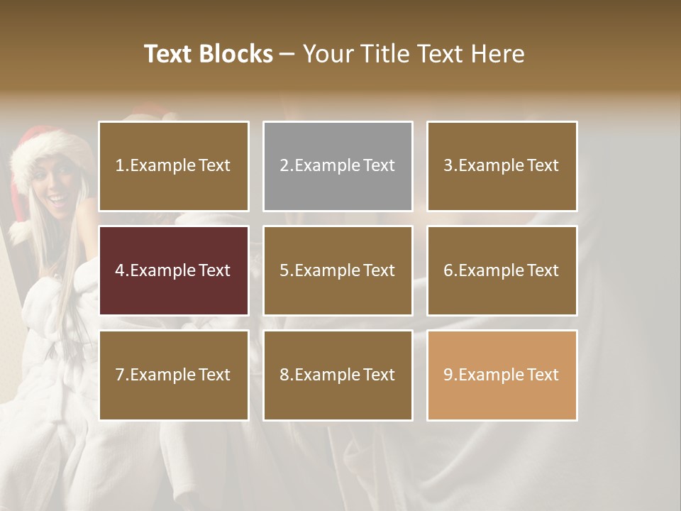 Claus Flirting Love PowerPoint Template