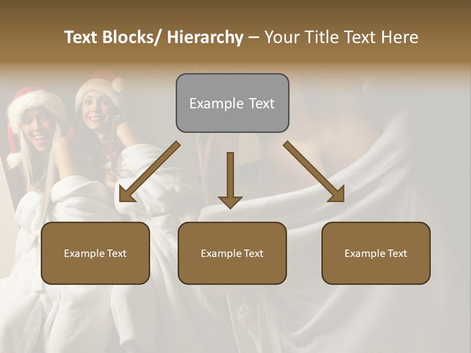 Claus Flirting Love PowerPoint Template