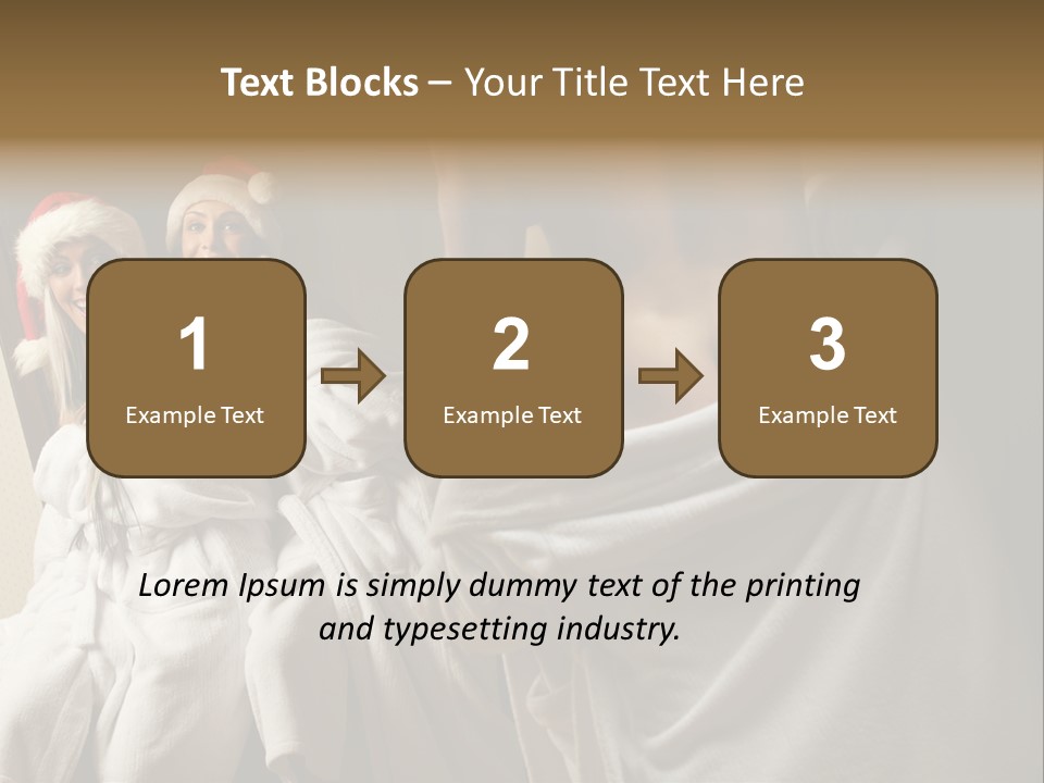 Claus Flirting Love PowerPoint Template