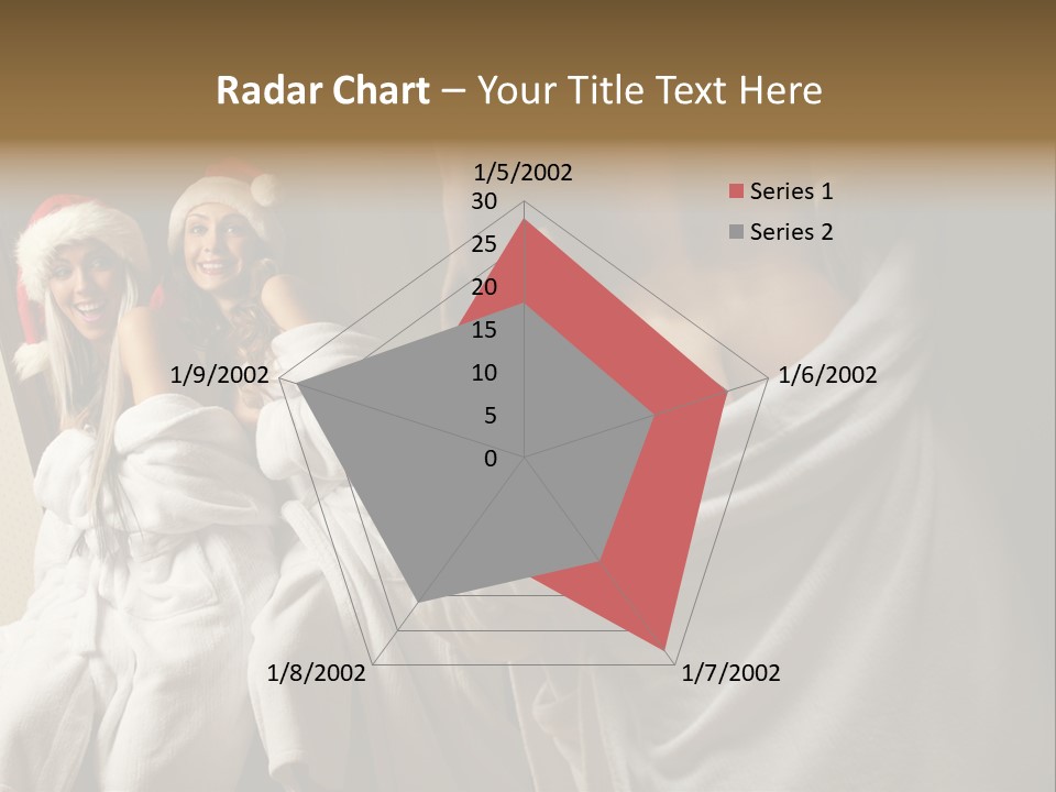 Claus Flirting Love PowerPoint Template
