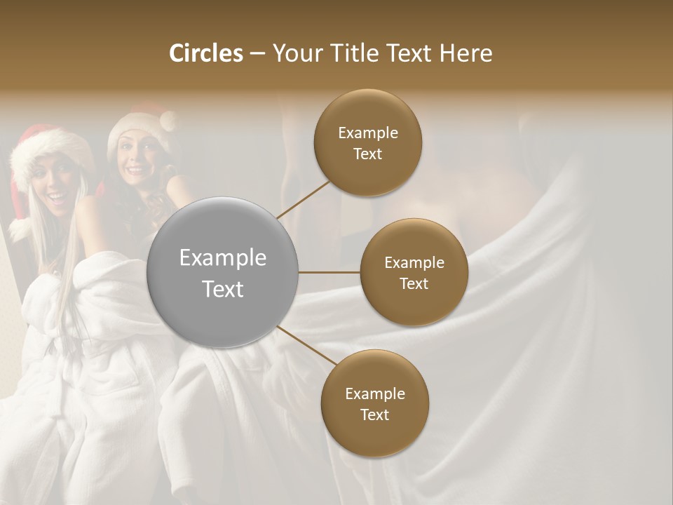 Claus Flirting Love PowerPoint Template