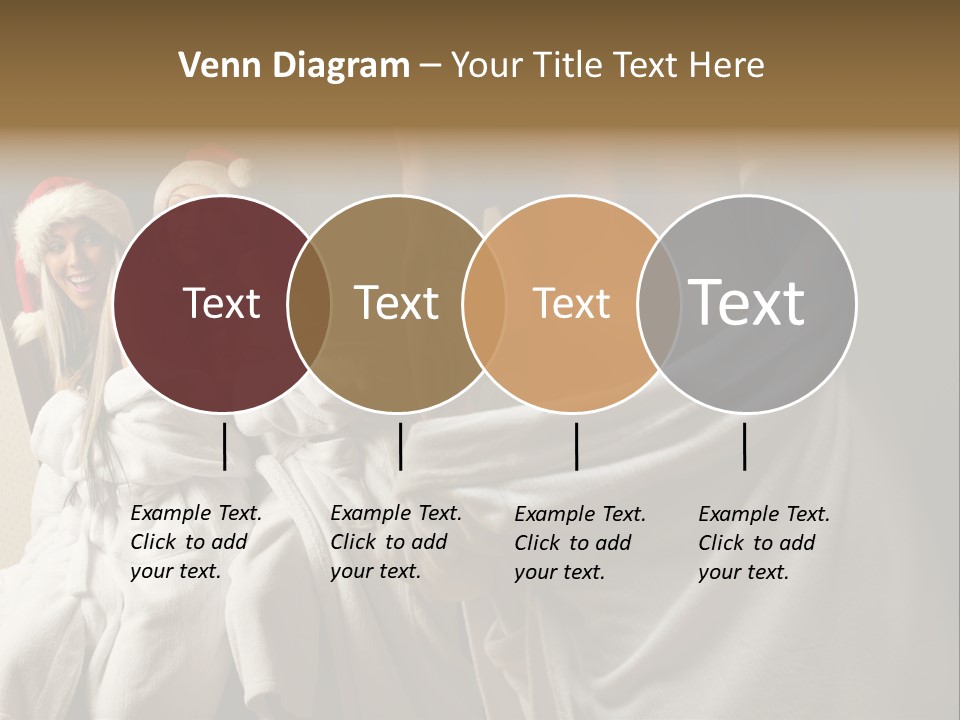 Claus Flirting Love PowerPoint Template