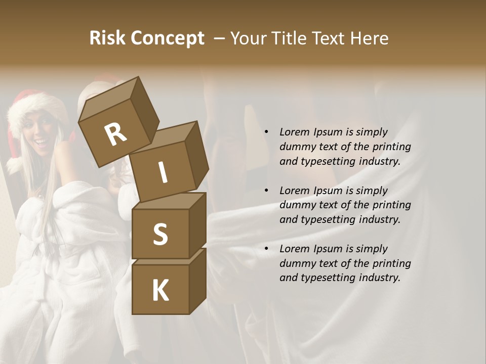 Claus Flirting Love PowerPoint Template