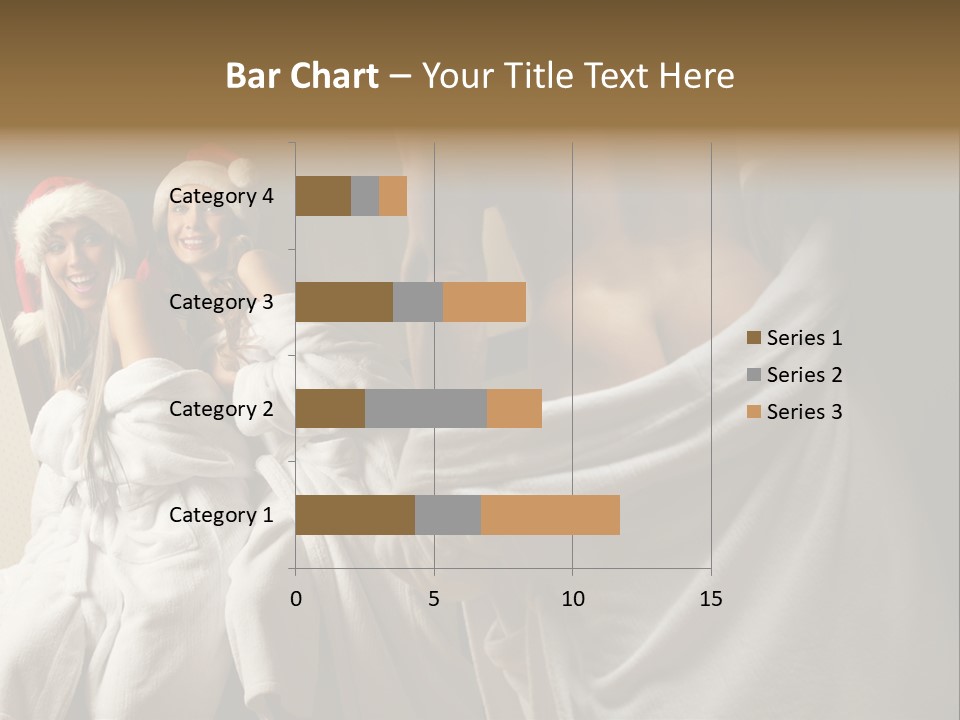 Claus Flirting Love PowerPoint Template
