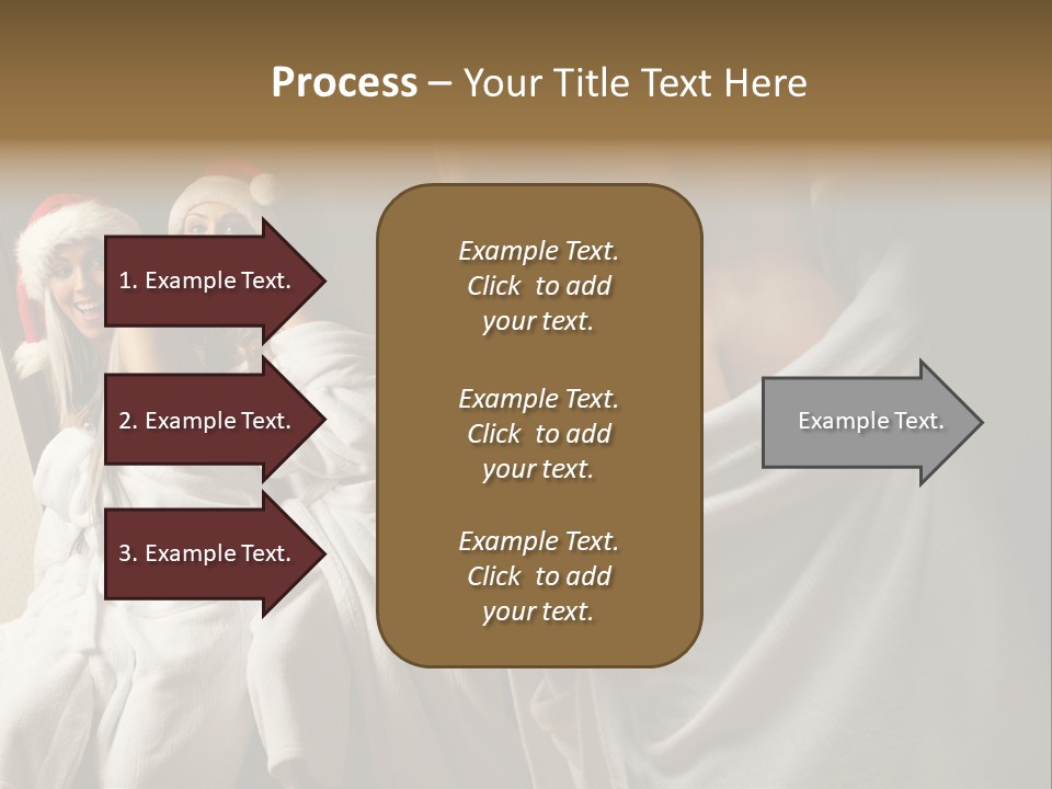 Claus Flirting Love PowerPoint Template