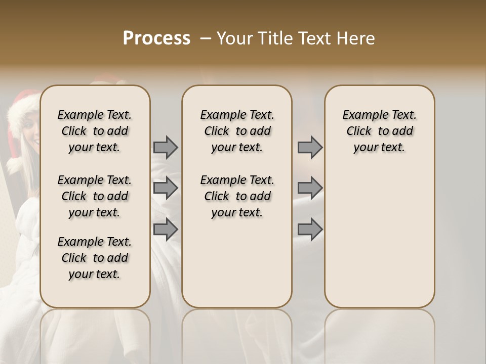 Claus Flirting Love PowerPoint Template
