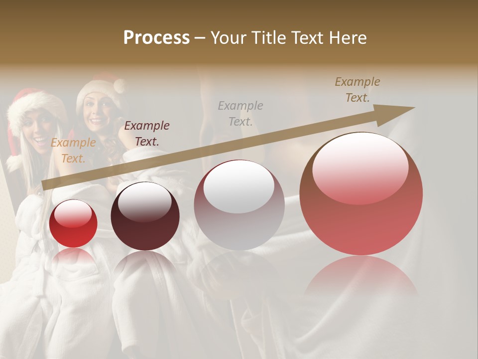 Claus Flirting Love PowerPoint Template