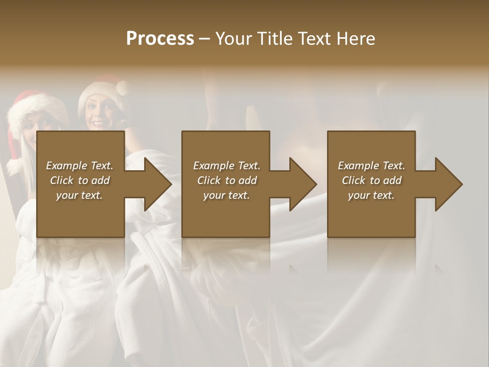 Claus Flirting Love PowerPoint Template