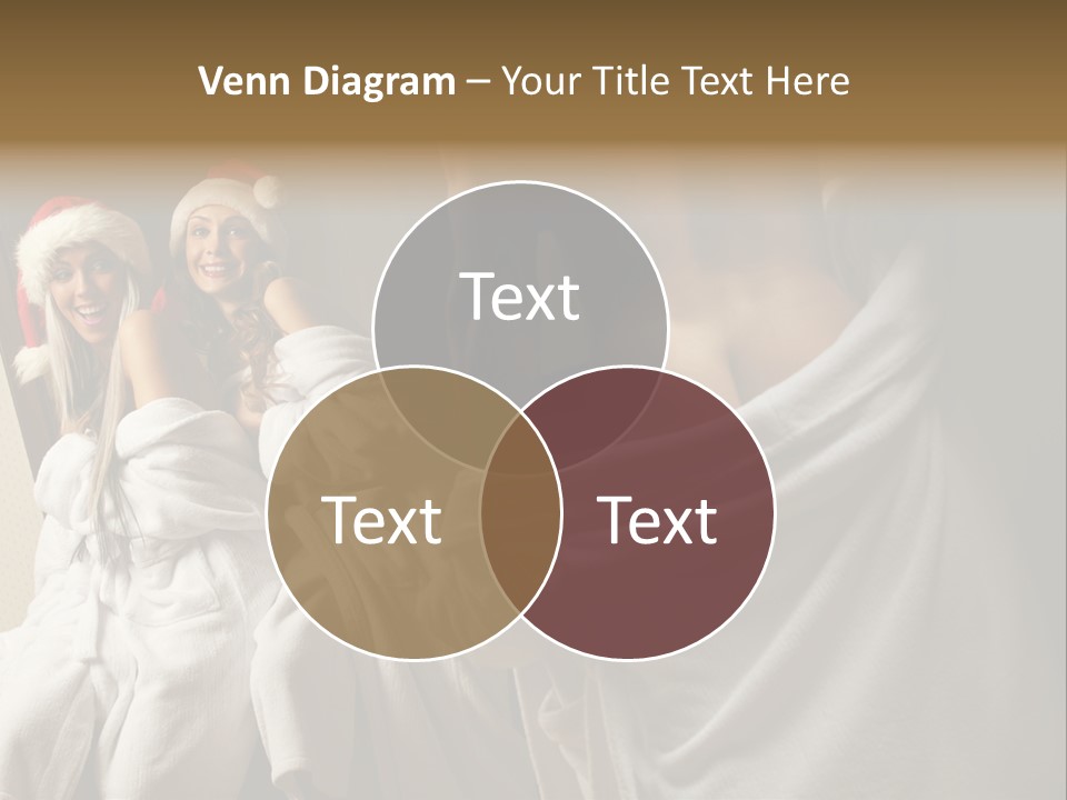 Claus Flirting Love PowerPoint Template