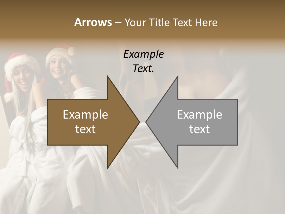 Claus Flirting Love PowerPoint Template