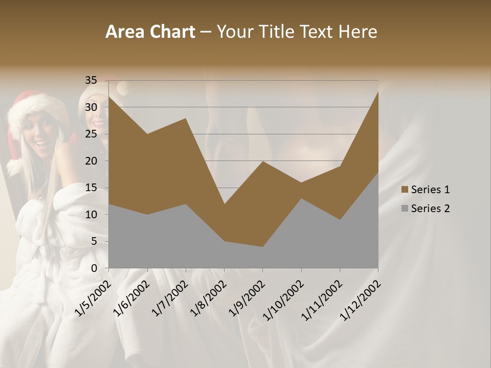 Claus Flirting Love PowerPoint Template