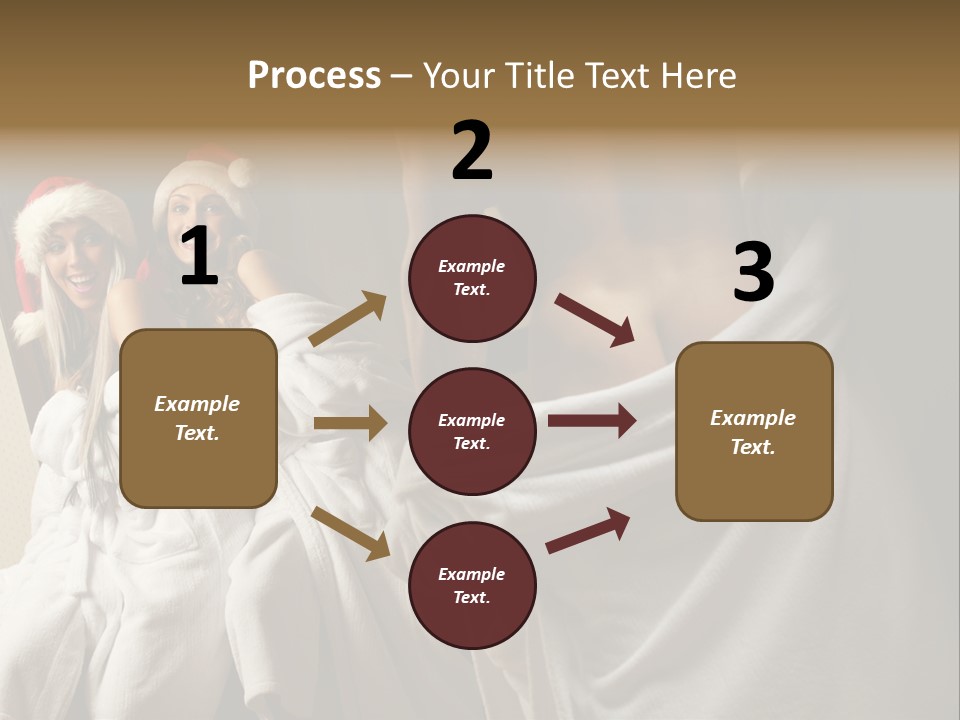 Claus Flirting Love PowerPoint Template