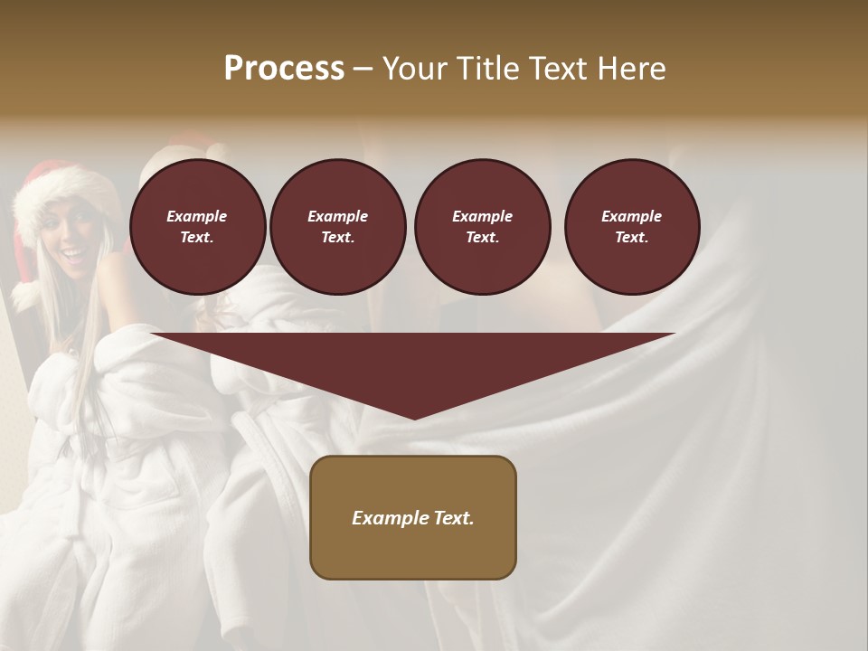 Claus Flirting Love PowerPoint Template